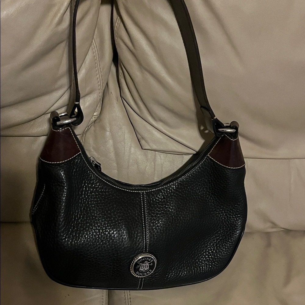 Dooney & Bourke Black and Brown Hobo Bag NWOTS!!!
